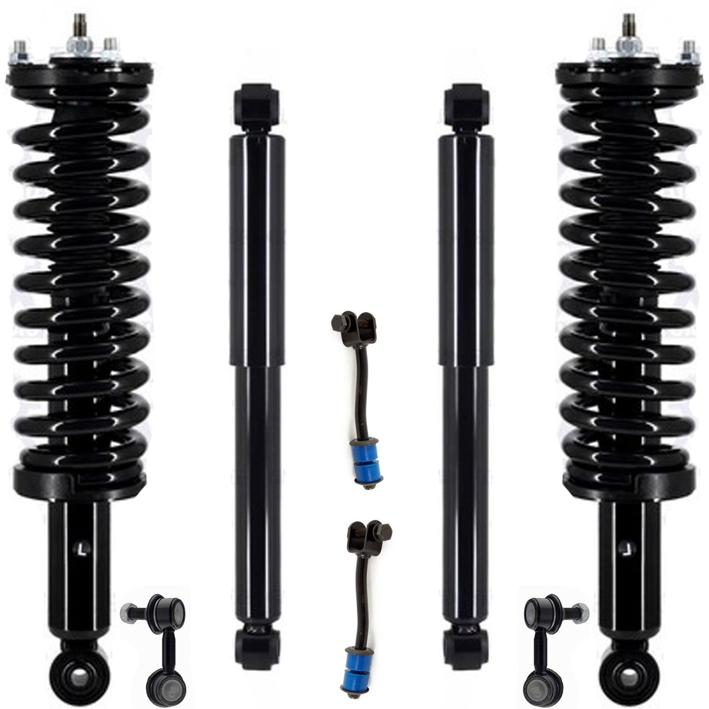 Front Struts Rear Shocks & Sway Bar Links For Tacoma 2001-2004 4 Wheel Drive