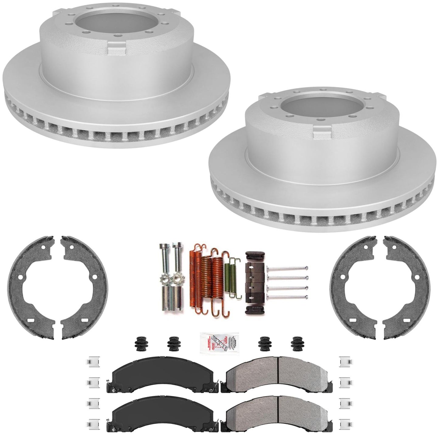 Rr Coated Disc Brake Rotors Fleet Duty Disc Brake Pads for Dodge Ram 4500 08-10