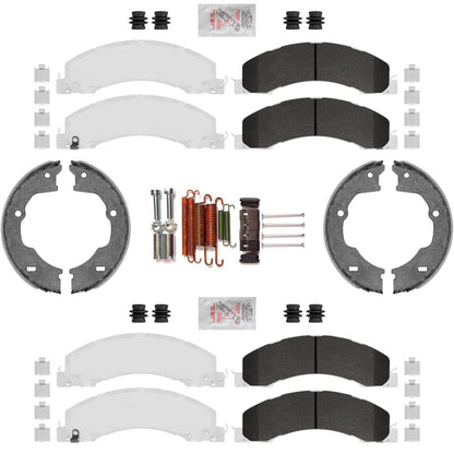 Fleet Duty Disc Brake Pads Parking Shoes Hardware for Dodge Ram 4500 2008-2026