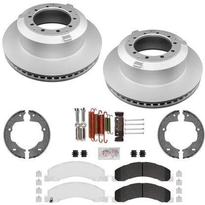 Rr Coated Disc Brake Rotors Fleet Duty Disc Brake Pads for Dodge Ram 4500 11-26