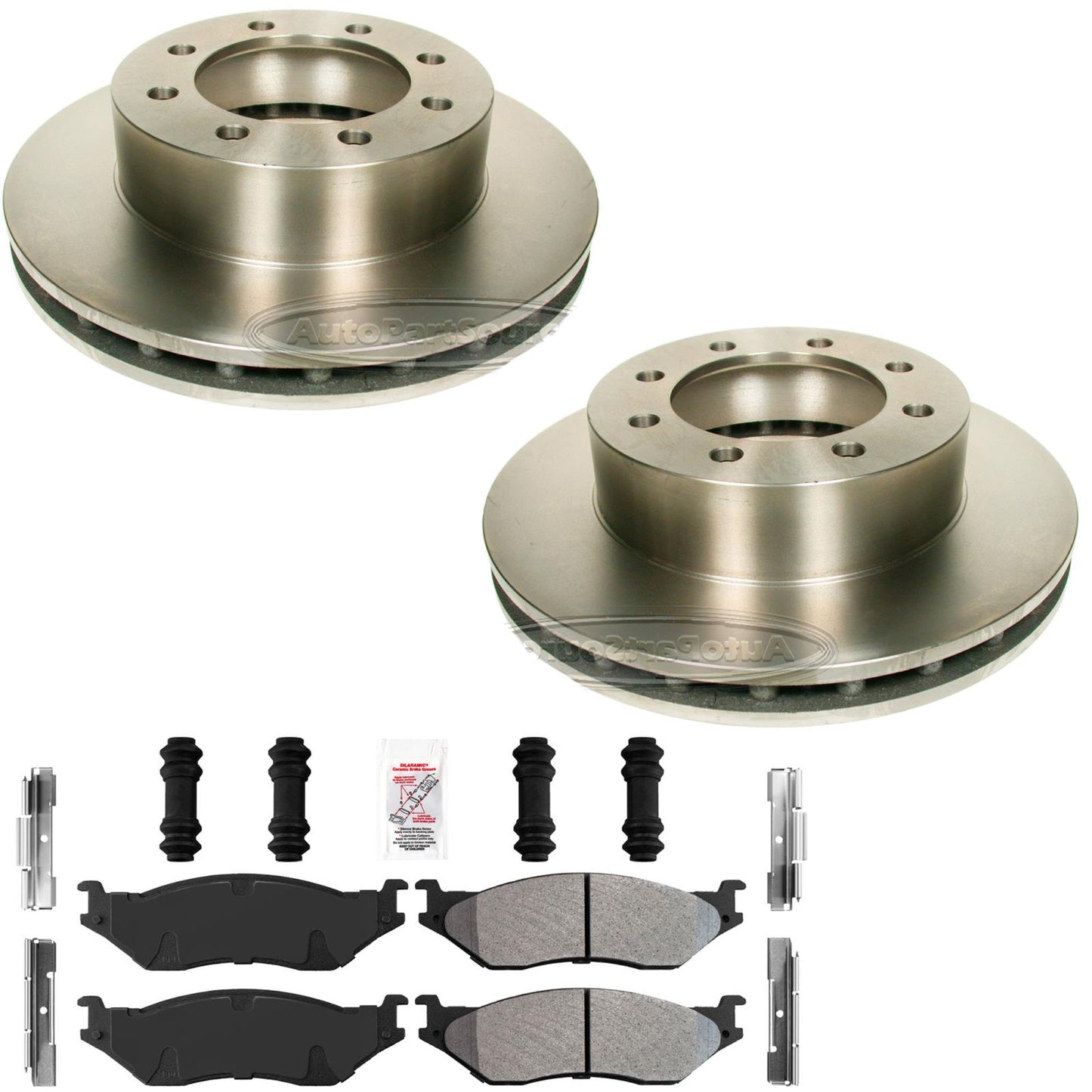 Front Disc Brake Rotors Fleet Duty Disc Brake Pads for Ford F450 1999 2000 2004