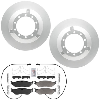 Front Disc Brake Rotors Fleet Duty Disc Brake Pads for Ford F53 Motorhome 08-19