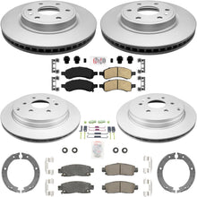 Front Rear Disc Brake Rotors Disc Brake Pads for GMC Arcadia 2007 2010 2016 - Photo 1