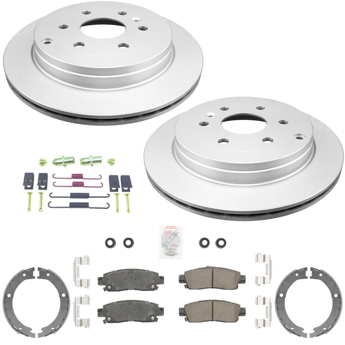 Rear Disc Brake Rotors Disc Brake Pads Shoes for GMC Arcadia 2007 2010 2016