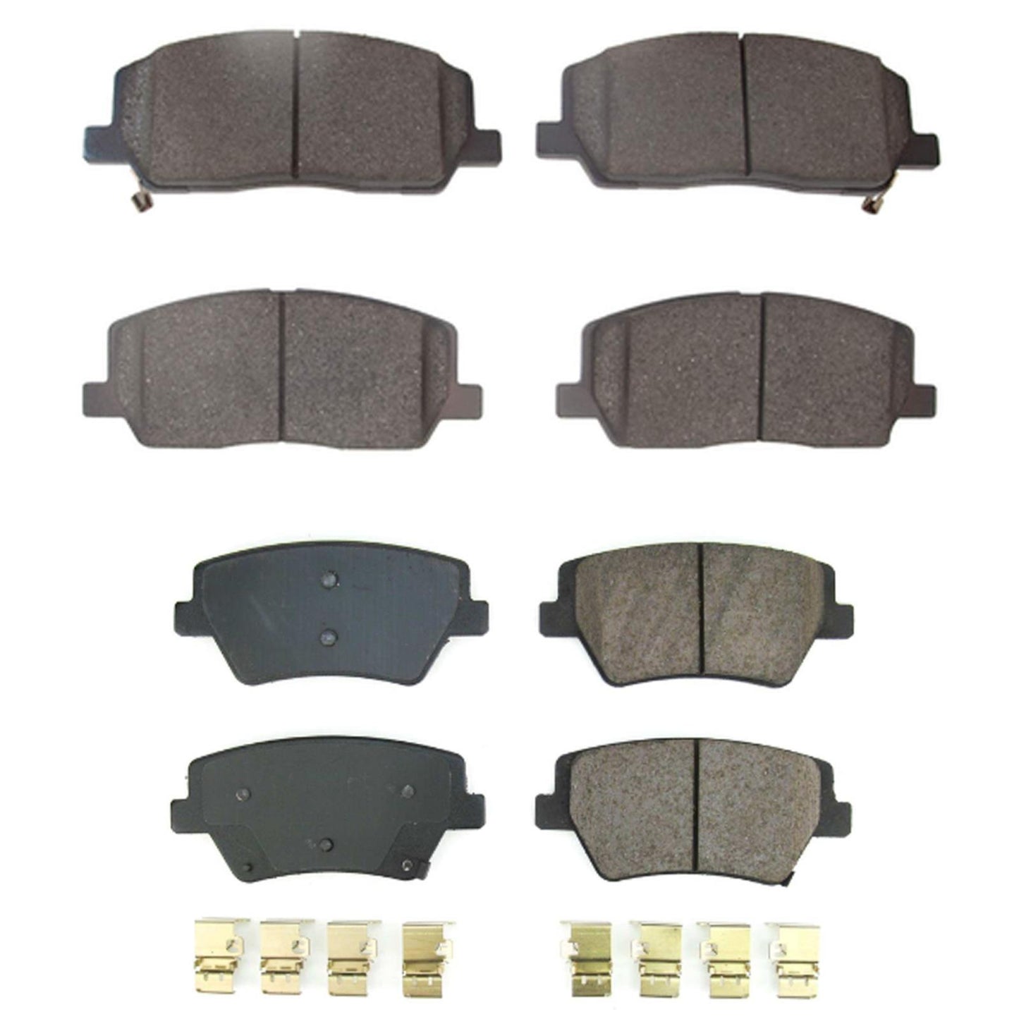 Front and Rear Ceramic Disc Brake Pads for Genesis GV80 Base 2.5L 2021 2023 2024