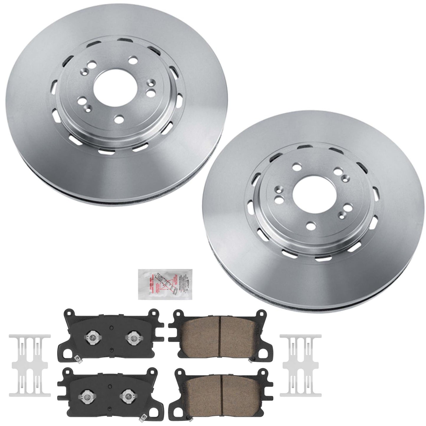 Front Disc Brake Rotors Disc Brake Pads for Genesis G80 2021 2023 2024 2026