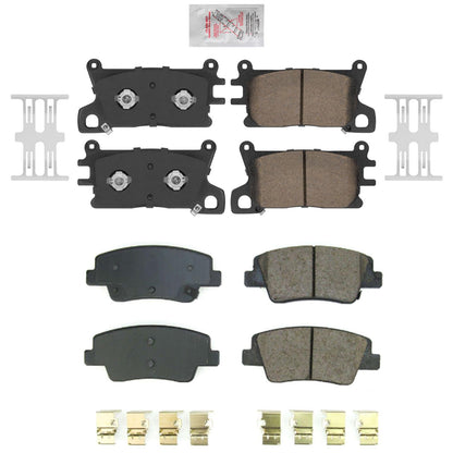 Front and Rear Ceramic Disc Brake Pads for Genesis G80 2021 2022 2023 2024 2026