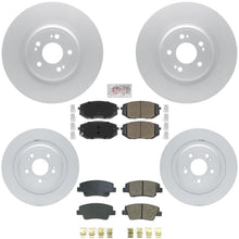 Front Rear Disc Brake Rotors Disc Brake Pads for Genesis G80 2.5L 2021 2023 2024 - Photo 1