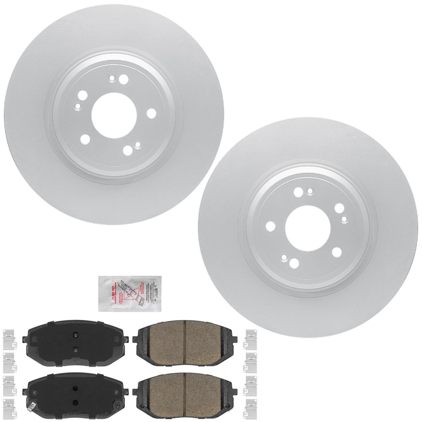Front Disc Brake Rotors Disc Brake Pads for Genesis G80 2.5L 2021 2022 2023 2024