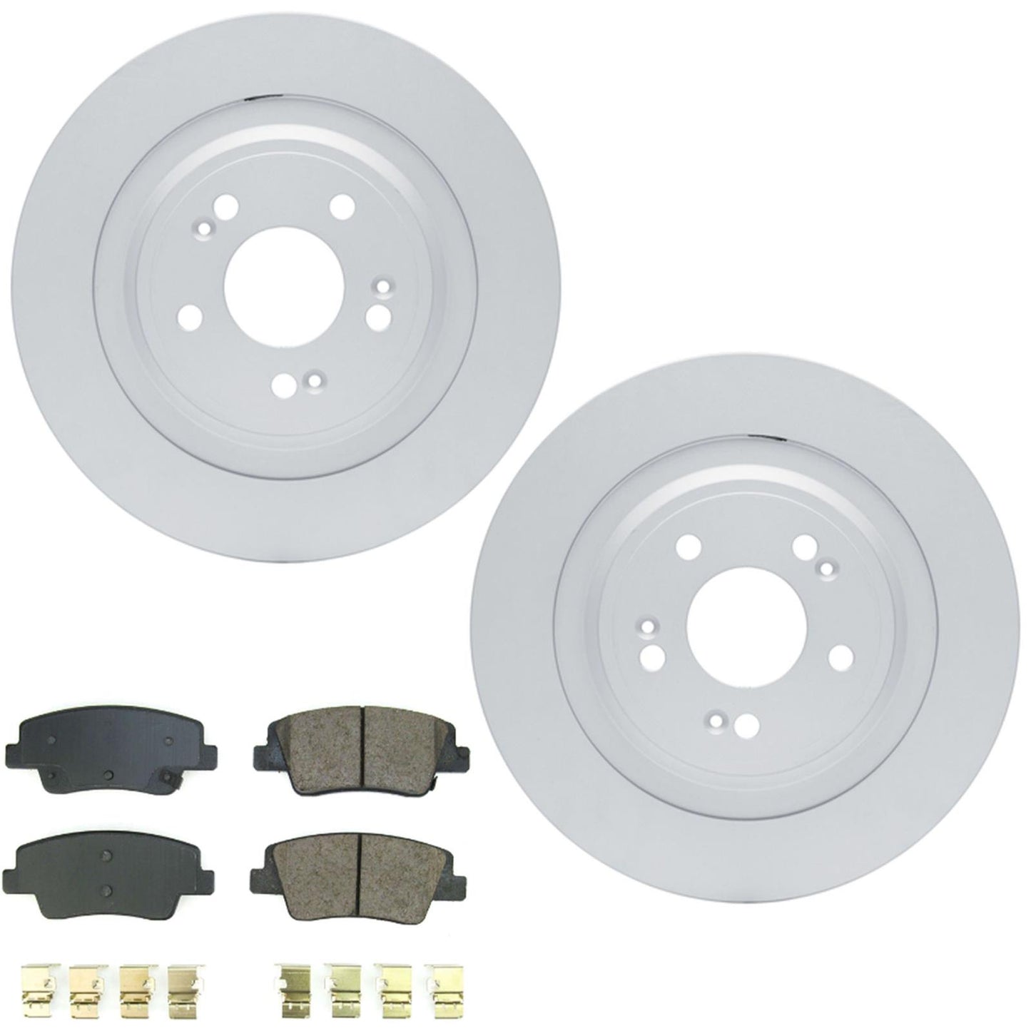 Rear Disc Brake Rotors Disc Brake Pads for Genesis G80 2.5L 2021 2022 2023 2024