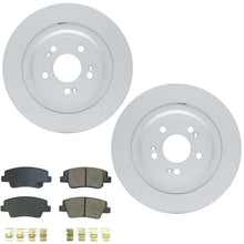 Rear Disc Brake Rotors Disc Brake Pads for Genesis G80 2.5L 2021 2022 2023 2024 - Photo 1