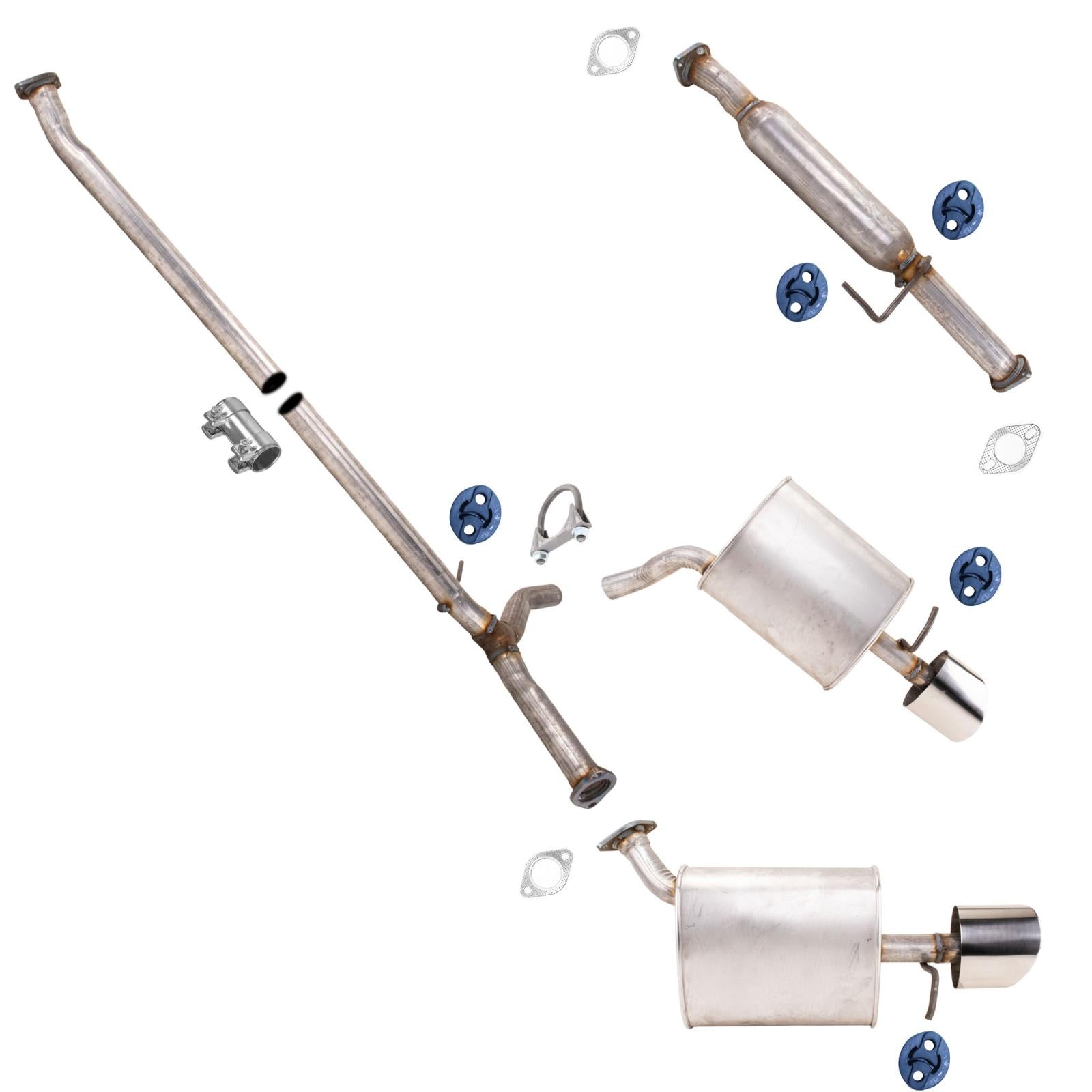 Extension Y Pipe Dual Rear Muffler for Exhaust For KIA Optima Built in USA Vin 5 - Photo 1