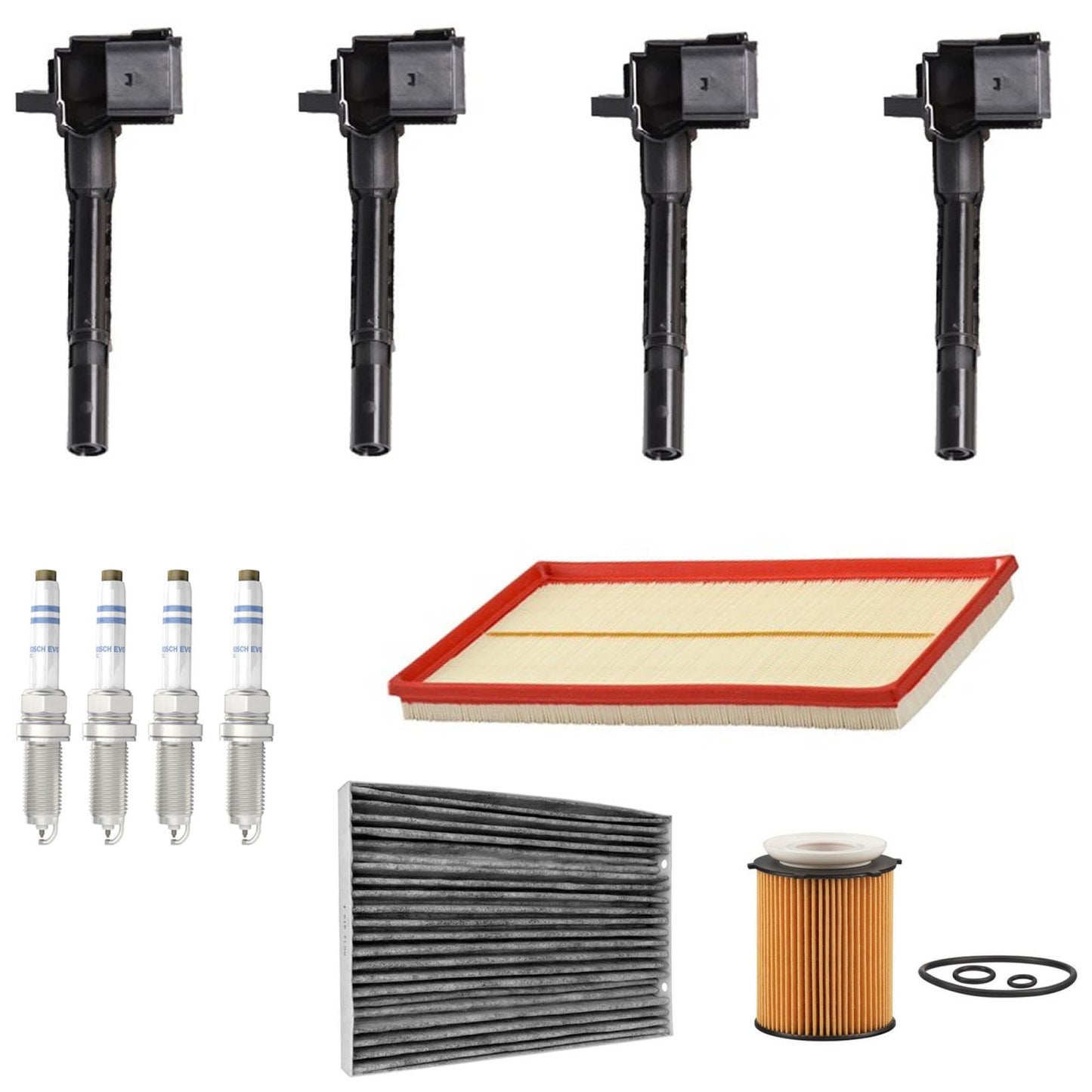 Ignition Coils Spark Plugs Tune Up Kit For Mercedes Benz Metris 2.0L 2016-2023 - Photo 1