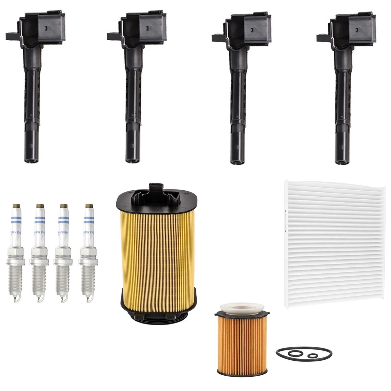 Ignition Coils Spark Plugs Tune Up Kit For Infiniti Q50 2.0L 2016 2017 18 2019 - Photo 1