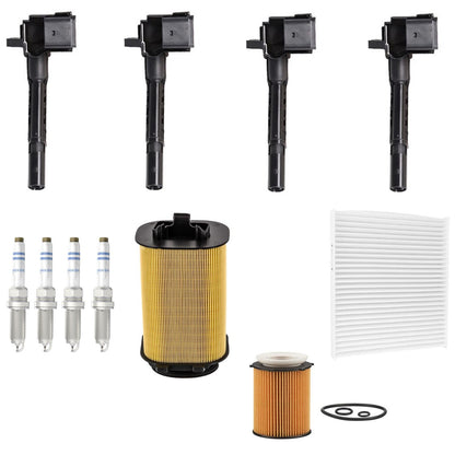 Ignition Coils Spark Plugs Tune Up Kit For Infiniti Q50 2.0L 2016 2017 18 2019 - Photo 1
