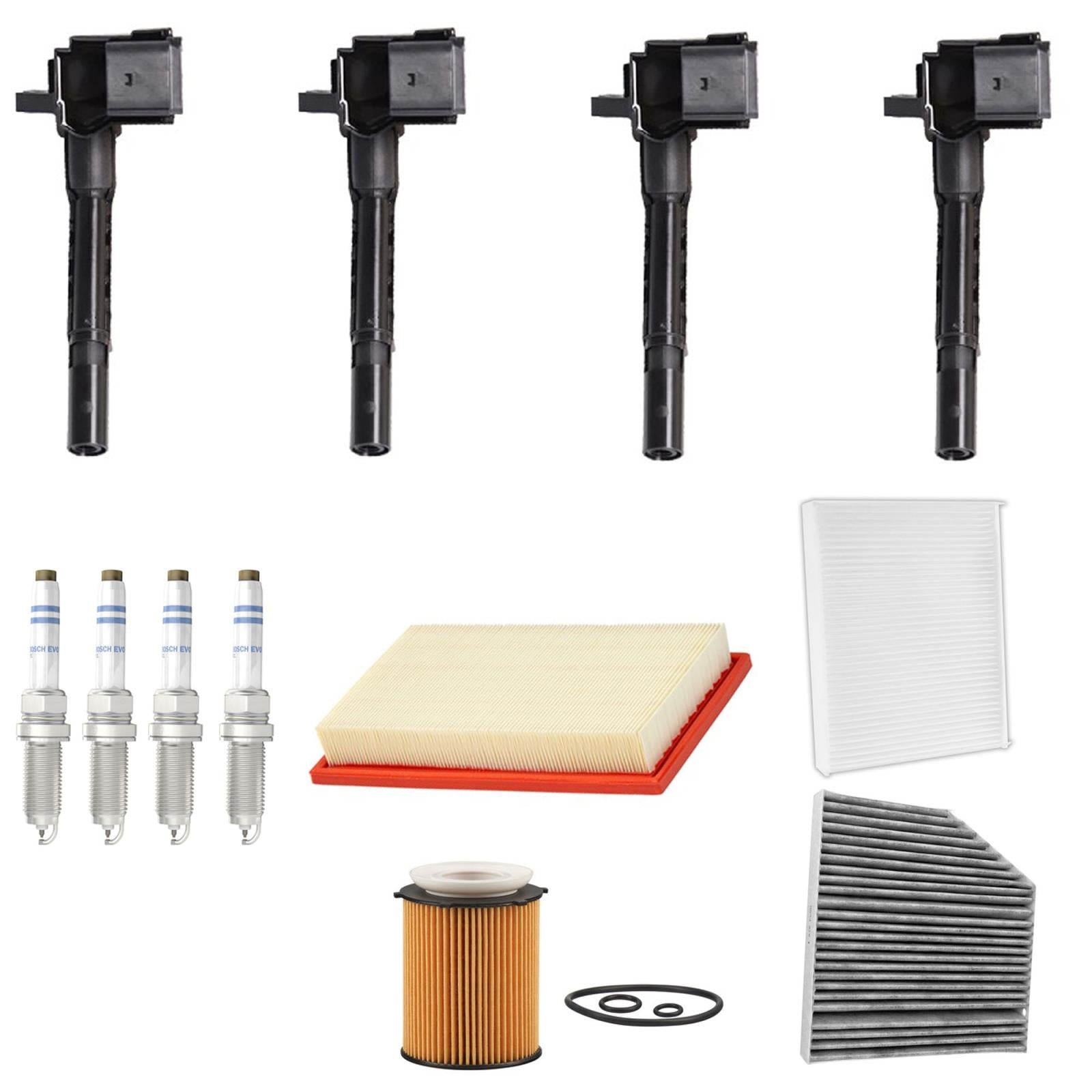 Ignition Coils Spark Plugs Tune Up Kit For Mercedes Benz C300 2.0L 2015-2018 - Photo 1