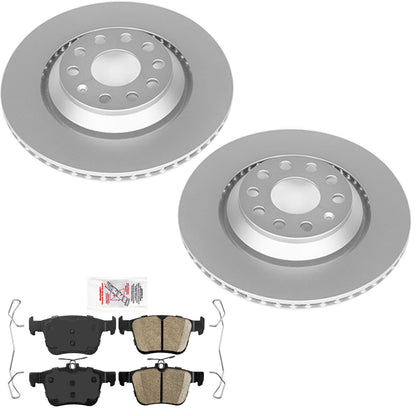 Rear Coated Disc Brake Rotors Brake Pad for Audi S3 2015 2017 2018 2019 2020 - Photo 1