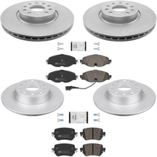 F&R Coated Disc Brake Rotors Euro Brake Pad for Volkswagen Passat 2021 2022 - Photo 1