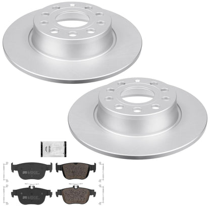 Rear Coated Disc Brake Rotors R90 Euro Brake Pad for Audi A3 2022 2023 - Photo 1
