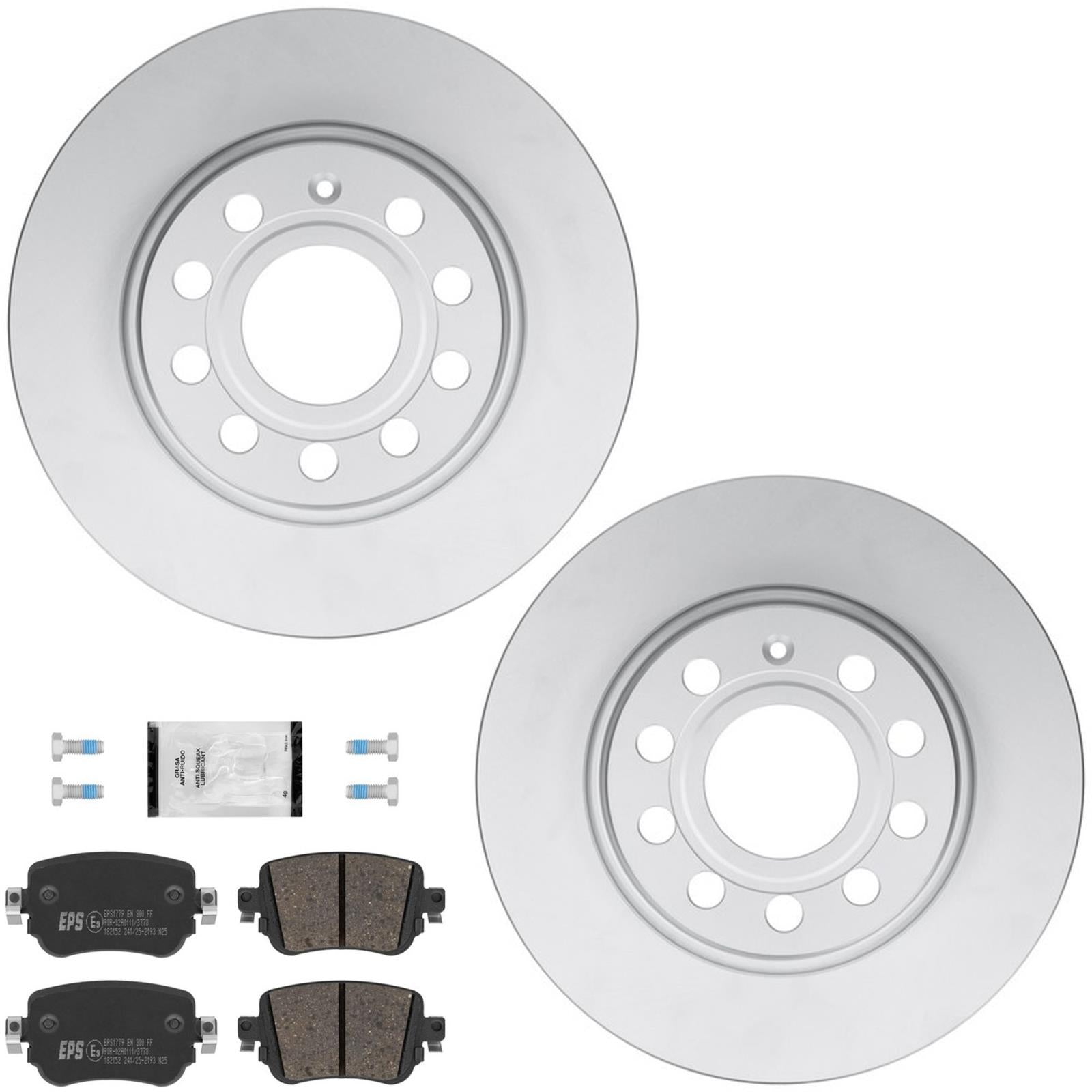 Rear Coated Disc Brake Rotors Euro Brake Pad for Volkswagen Passat 2021 2022 - Photo 1
