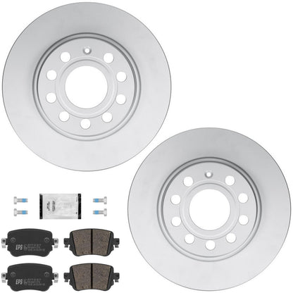 Rear Coated Disc Brake Rotors Euro Brake Pad for Volkswagen Passat 2021 2022 - Photo 1