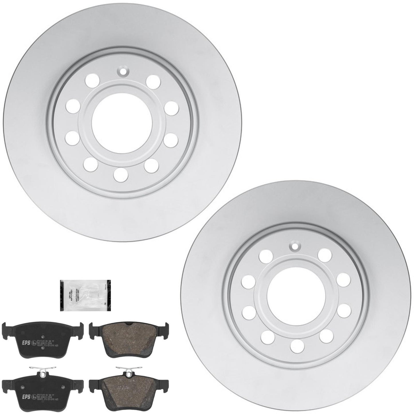 Rr Coated Disc Brake Rotors Brake Pad for Volkswagen Taos All Wheel Drive 21-26 - Photo 1