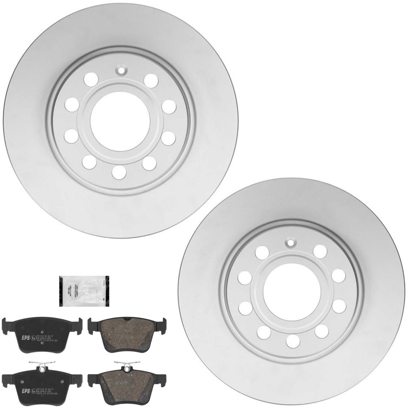 Rr Coated Disc Brake Rotors Brake Pad for Volkswagen Taos All Wheel Drive 21-26 - Photo 1