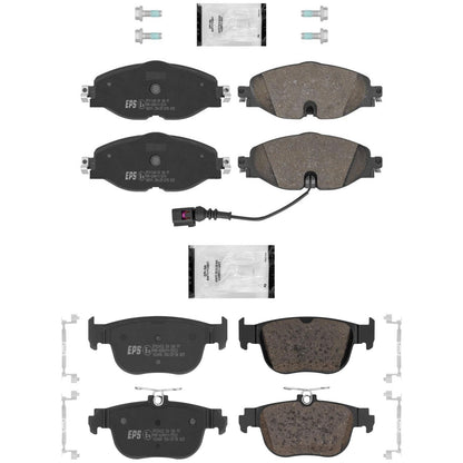 Front and Rear Euro R90 Disc Brake Pads for Audi A3 2022 2023 w/ 312MM Rotor - Photo 1