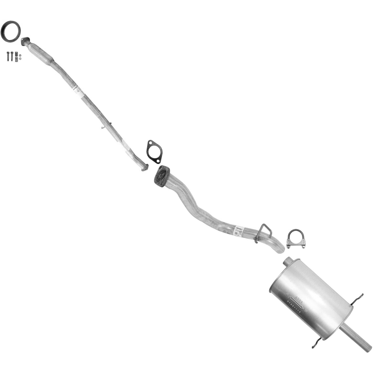Res Pipe Muffler Exhaust System for Subaru Legacy Outback A/T 2.5L AWD 1996 1997 - Photo 1
