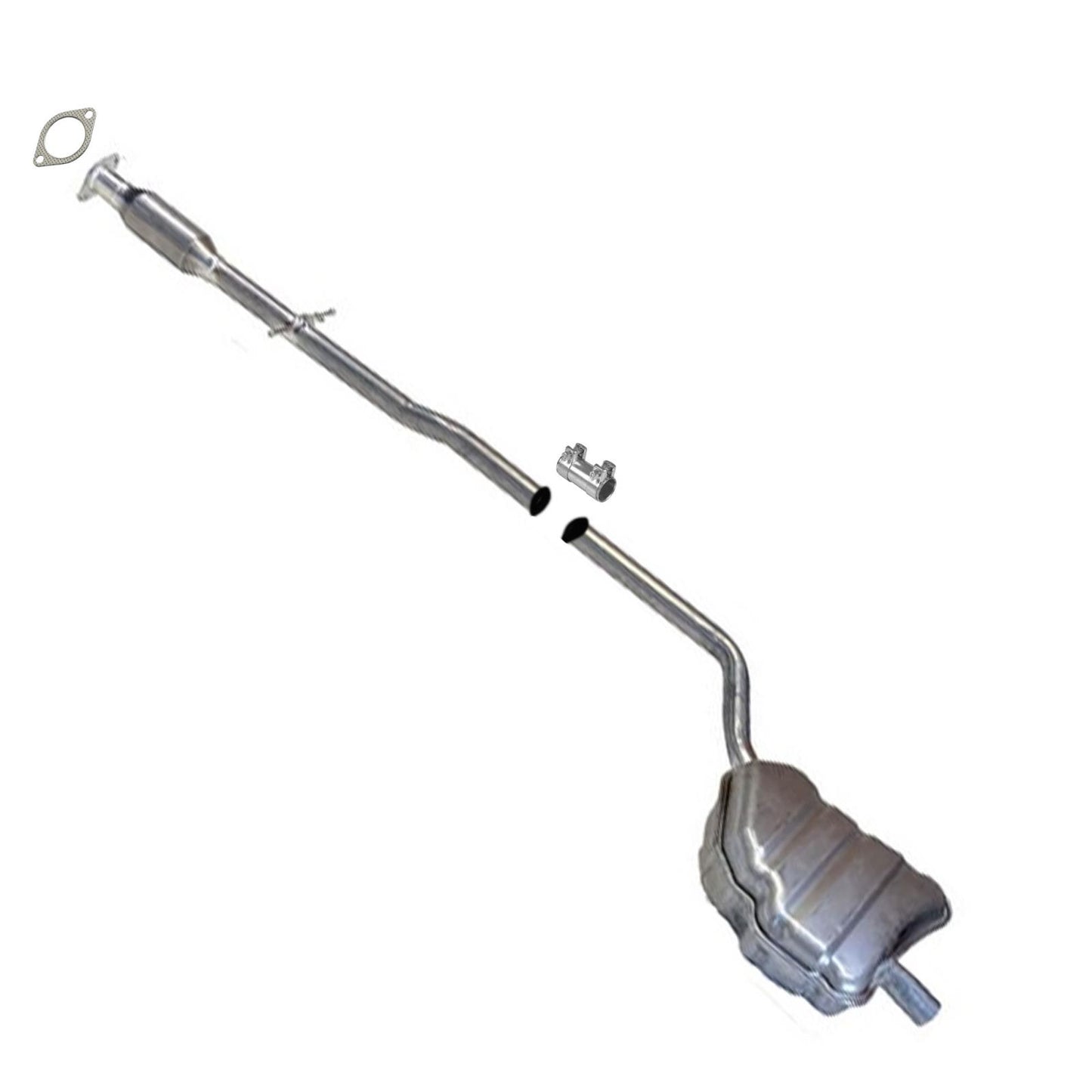 Resonator Pipe Rear Muffler Exhaust System For 2002 2004 2005 2008 Cooper Base - Photo 1