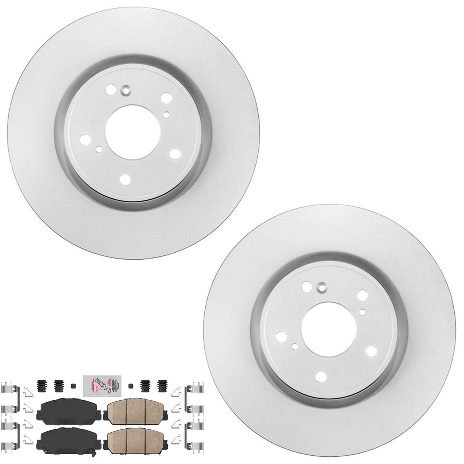 Front GEO Coated Disc Brake Rotors Brake Pads for Honda CR-V CRV 1.5L 2020-2026 - Photo 1