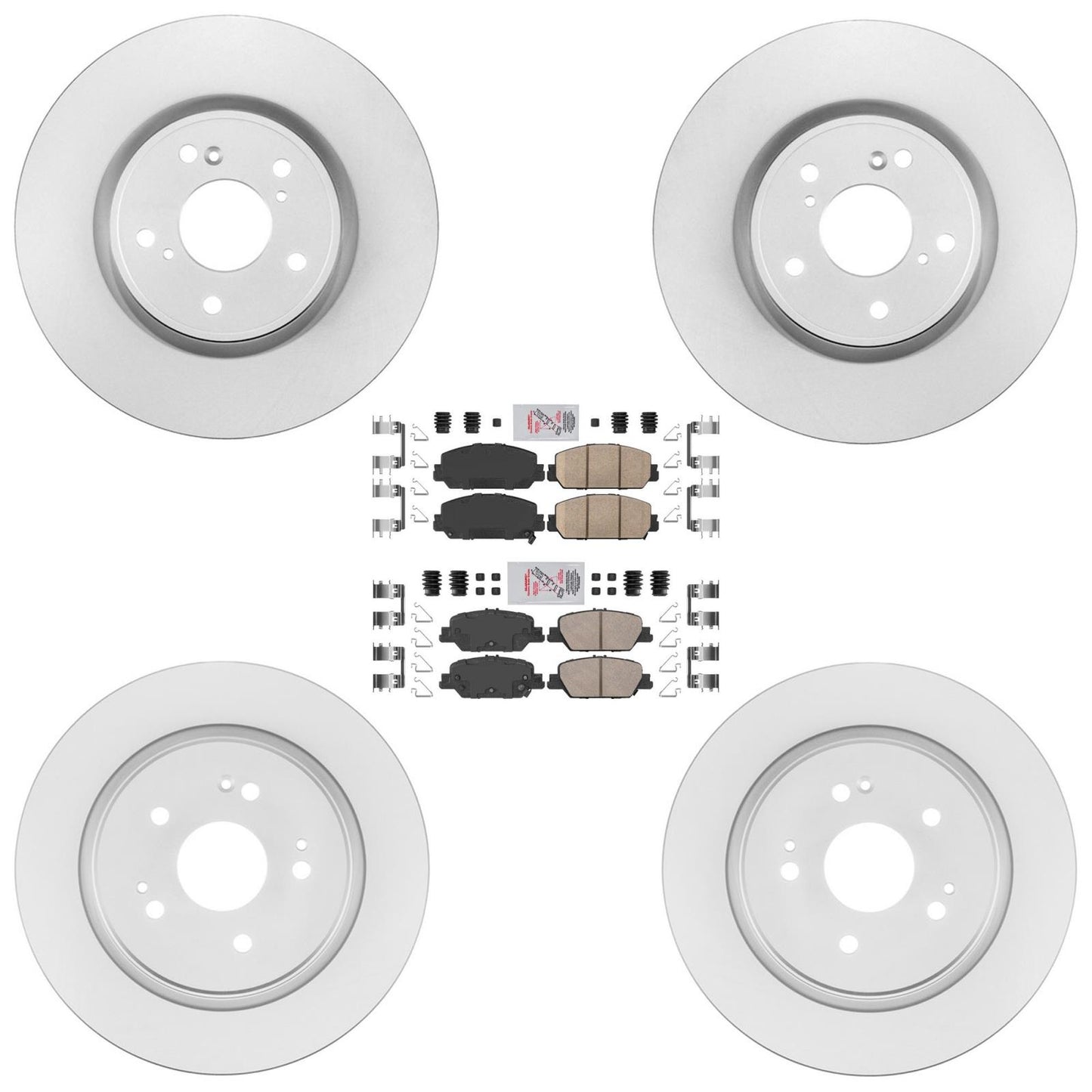 Frt Rr GEO Coated Disc Brake Rotors Brake Pads for Honda CR-V CRV 1.5L 2020-2026 - Photo 1