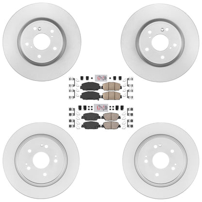 Frt Rr GEO Coated Disc Brake Rotors Brake Pads for Honda CR-V CRV 1.5L 2020-2026 - Photo 1