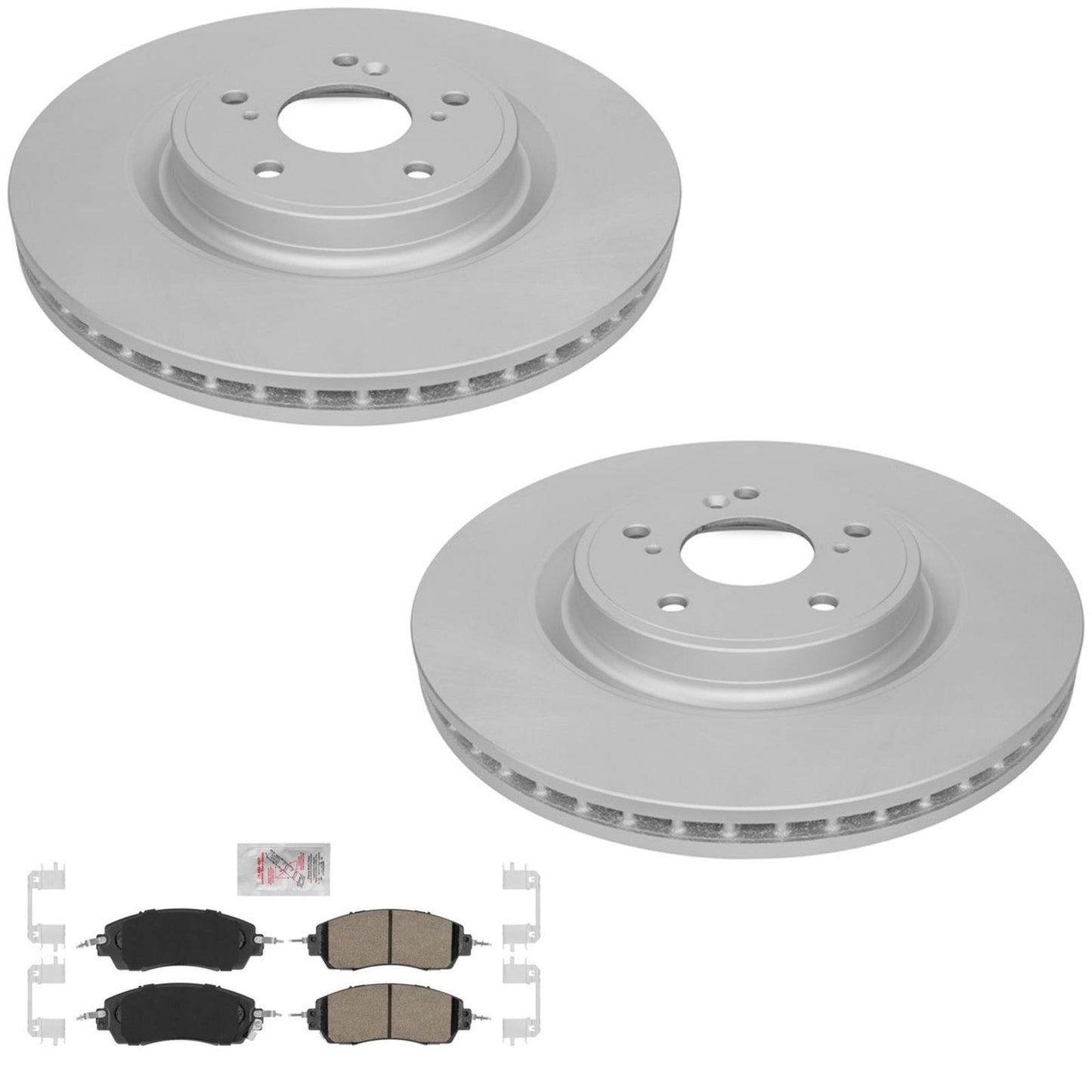 Front GEO Coated Disc Brake Rotors Brake Pads for Honda CR-V CRV Hybrid 23-2026 - Photo 1