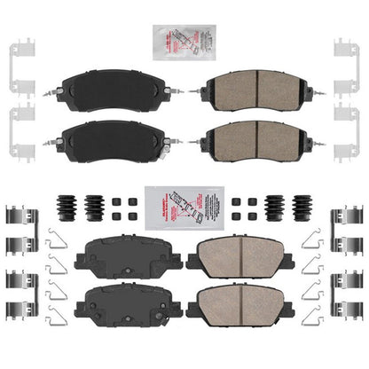 Front and Rear Ceramic Disc Brake Pads for Honda CR-V CRV Hybrid 2023-2026 - Photo 1
