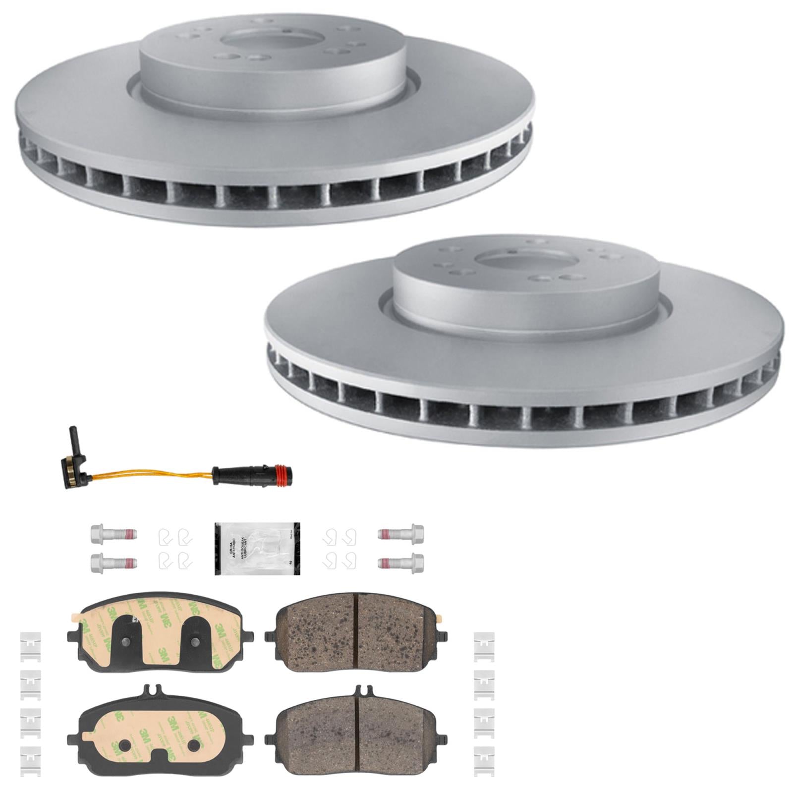 Frt Coated Disc Brake Rotors Pads for Mercedes Benz GLE350 2020-2023 Base 330MM - Photo 1