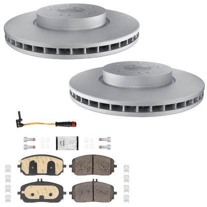 Frt Coated Disc Brake Rotors Pads for Mercedes Benz GLE350 2020-2023 Base 330MM - Photo 1
