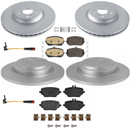 Coated Disc Brake Rotors Pads for Mercedes Benz GLE350 2024-2025 Base 354MM - Photo 1