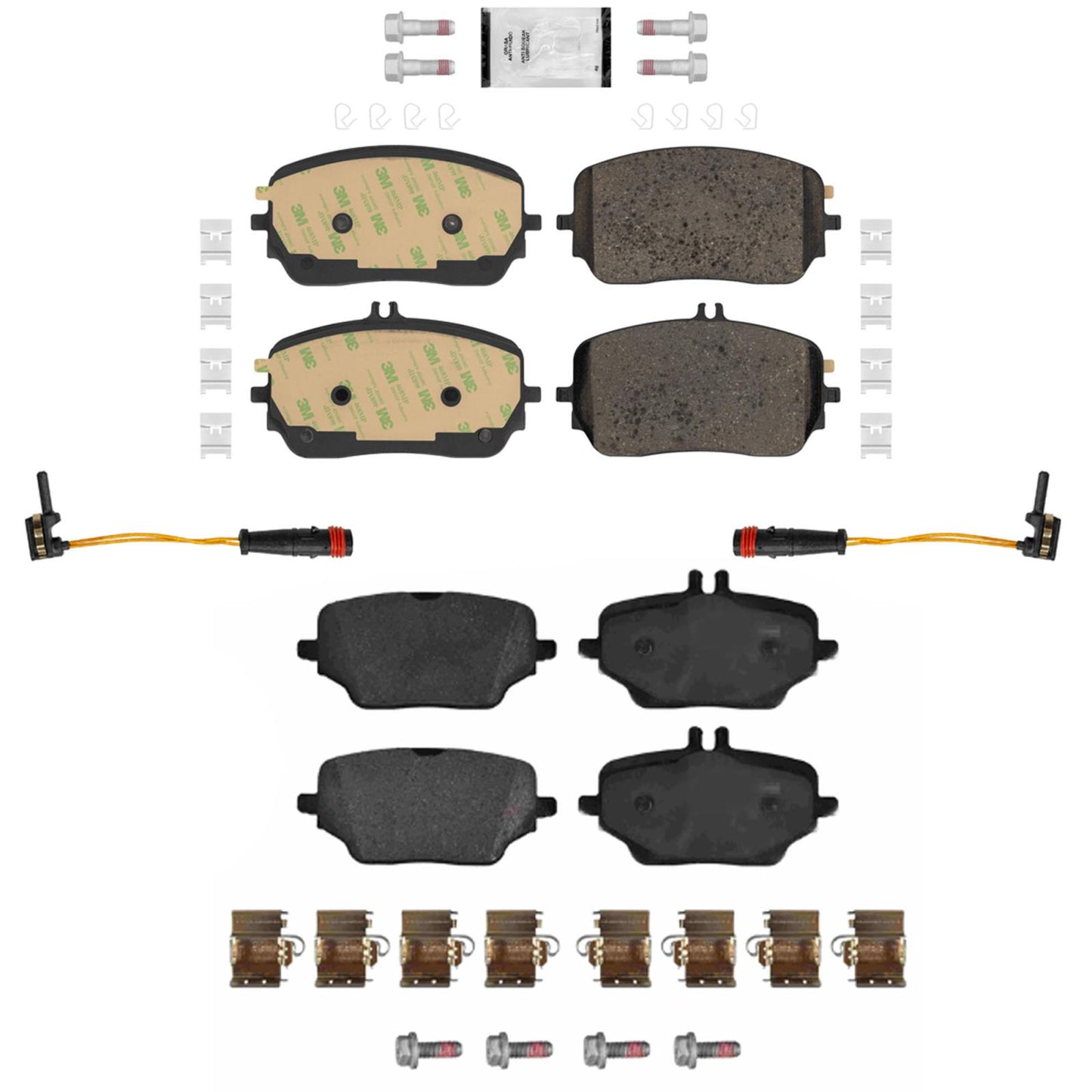 Front Rear Euro Disc Brake Pads for Mercedes Benz GLE350 2024-2025 Base 354MM - Photo 1