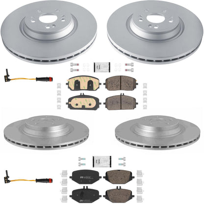 Coated Disc Brake Rotors Pads for Mercedes Benz GLE350 AMG 2020-2023 354MM - Photo 1