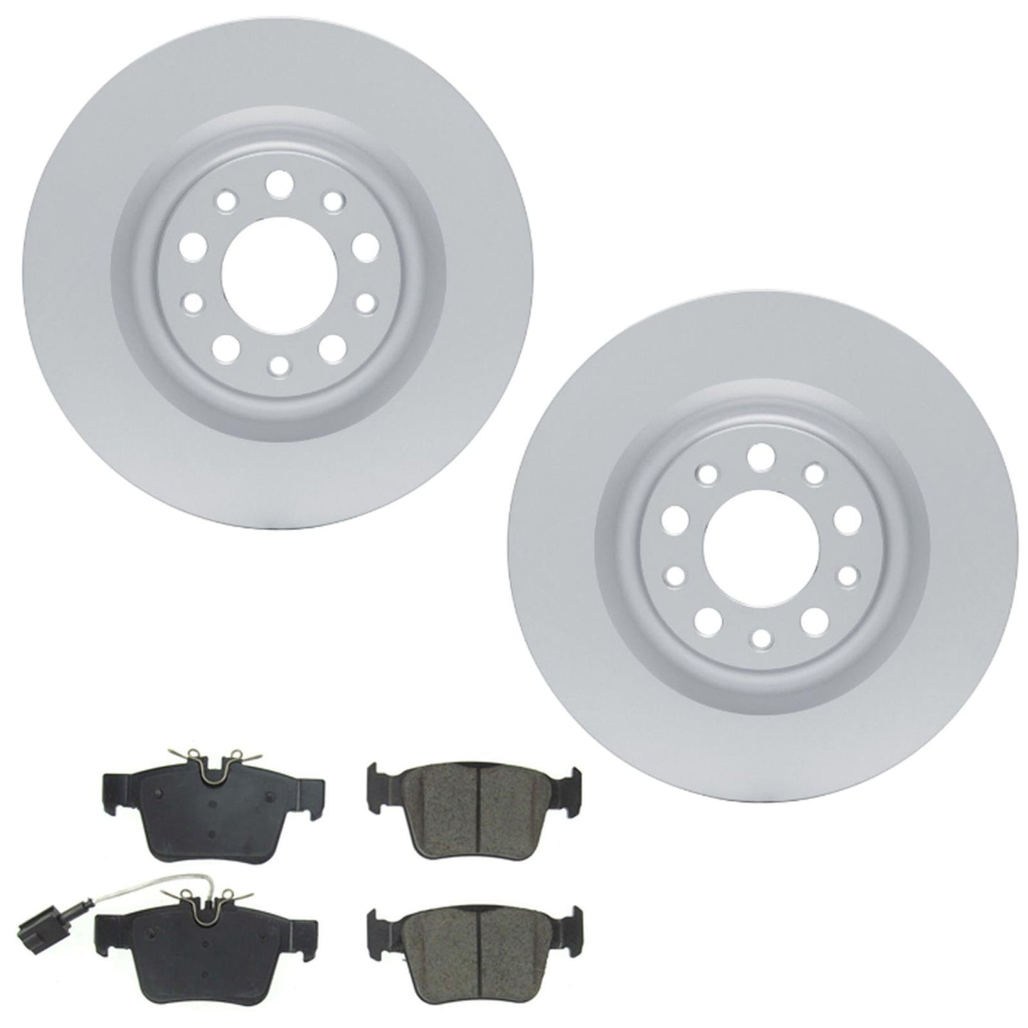 Rr Coated Disc Brake Rotors Euro Pads for Alfa Romeo Giulia 2.0L 2017 2023 2025 - Photo 1