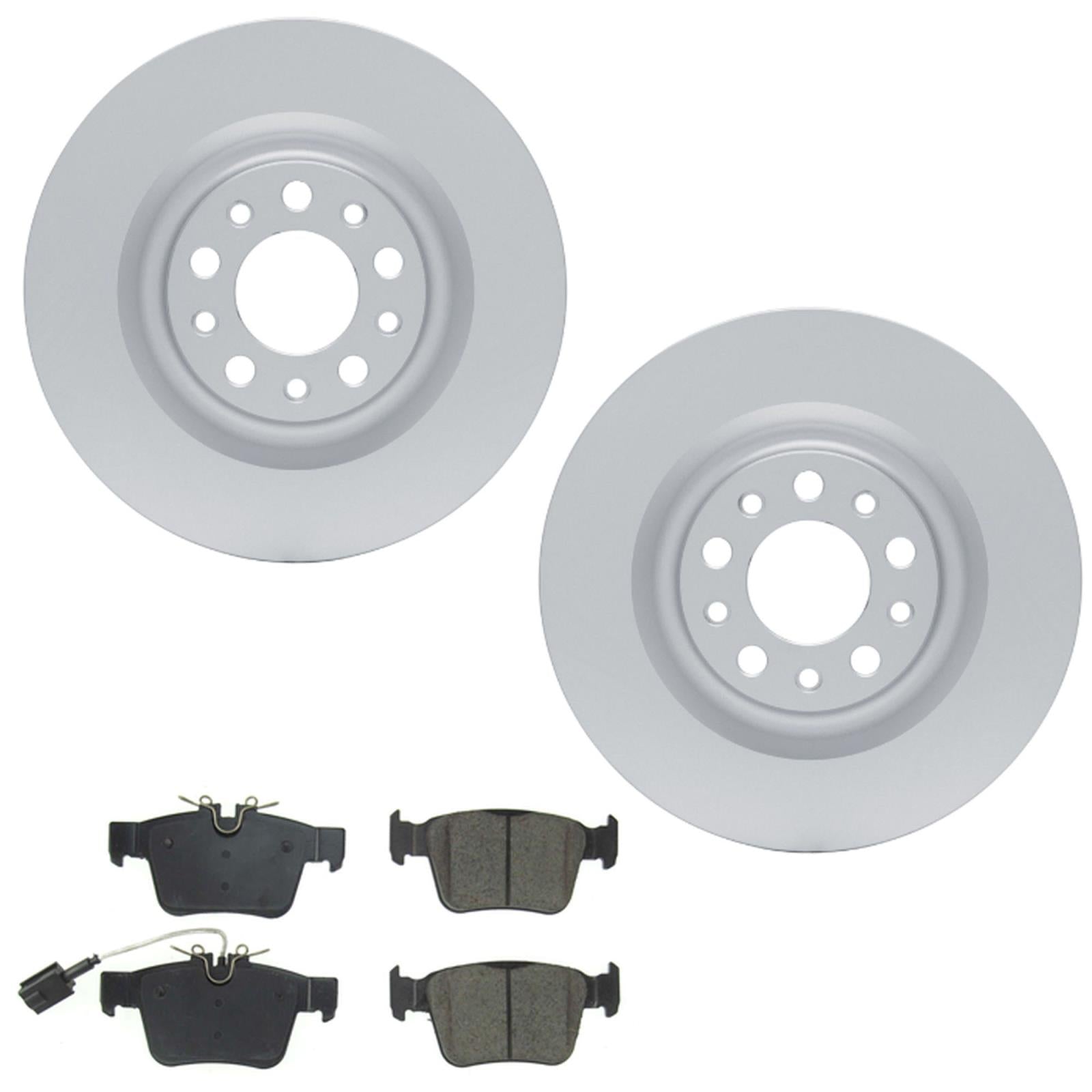Rr Coated Disc Brake Rotors Euro Pads for Alfa Romeo Giulia 2.0L 2017 2023 2025 - Photo 1