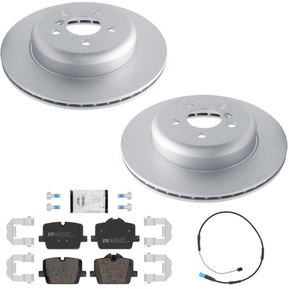 Rr GEO Coated R90 Disc Brake Rotors Euro Pads for BMW 330e 430i 2021-2022 2.0L - Photo 1