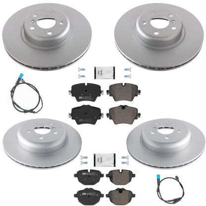 F&R GEO Coated Disc Brake Rotors Euro Brake Pads for BMW X3 2018 2020 2022 2.0L - Photo 1