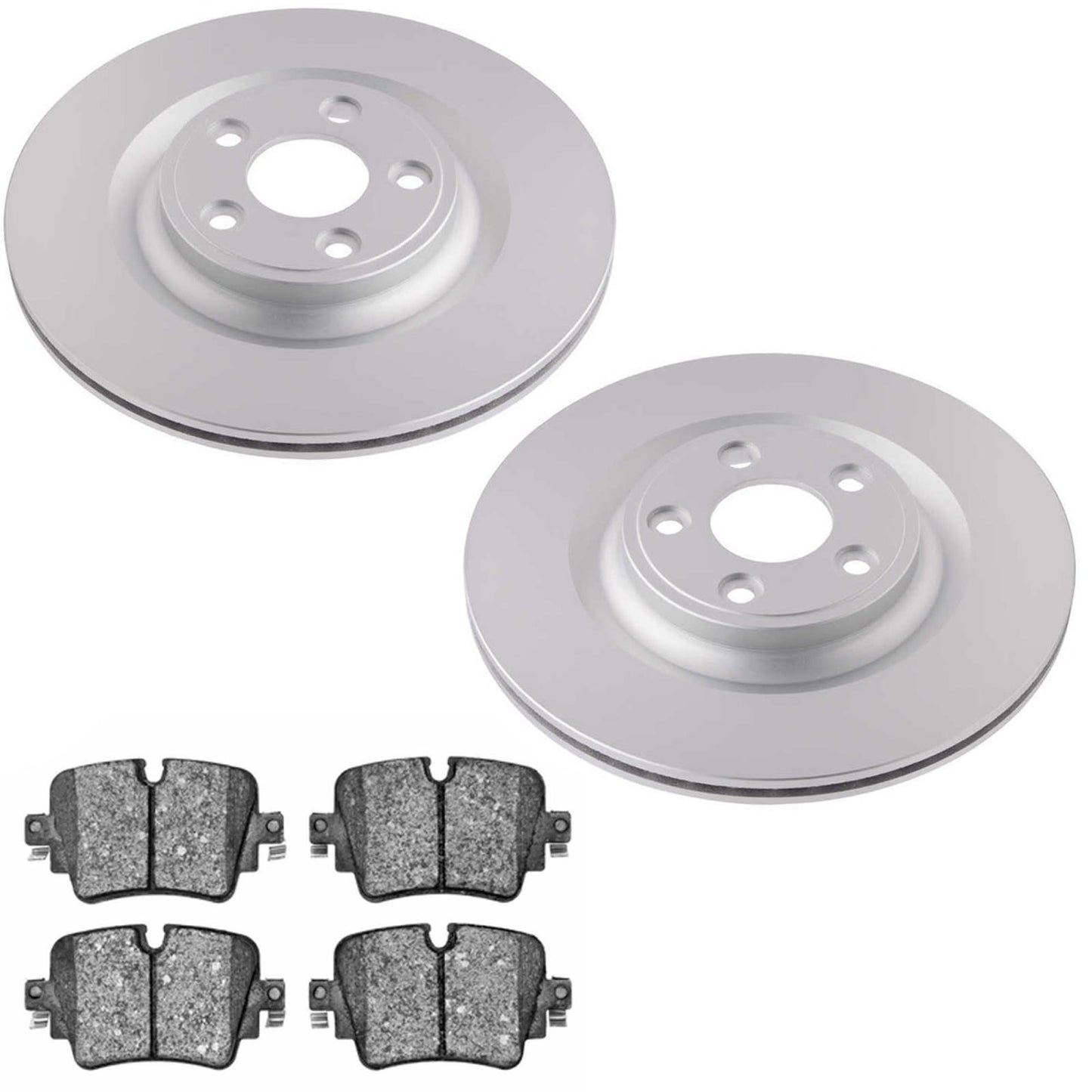 R Coated Disc Brake Rotors Brake Pads for Jaguar F-Type 325MM 2014 2018 2021 - Photo 1