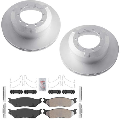 R Coated Disc Brake Rotors Disc Brake Pads for Ford F53 Motorhome Chassis 06-09 - Photo 1