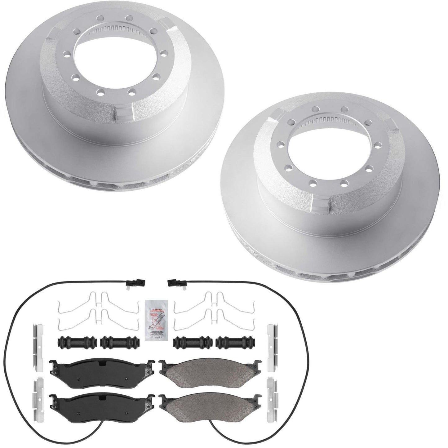 R Coated Disc Brake Rotors Disc Brake Pads for Ford F53 Motorhome Chassis 11-19 - Photo 1