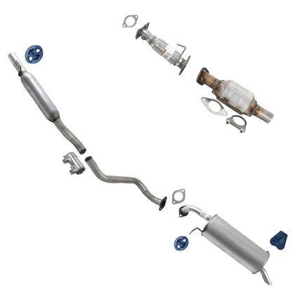Exhaust Sys Converter Resonator Pipe Muffler for 12-17 Hyundai Accent Hatchback - Photo 1