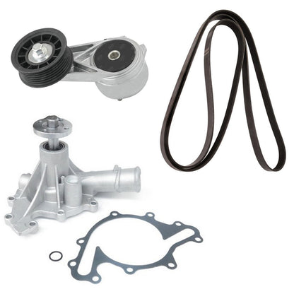 Water Pump Belt Tensioner w/ Serpentine Belt Kit for Ford Mustang 3.8 1996-1998 - Photo 1