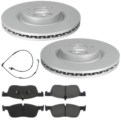 Coated Disc Brake Rotors Brake Pads for Land Rover Range Rover Evoque SE 16-19 - Photo 1